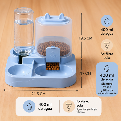 Dispensador agua/comida mascotas